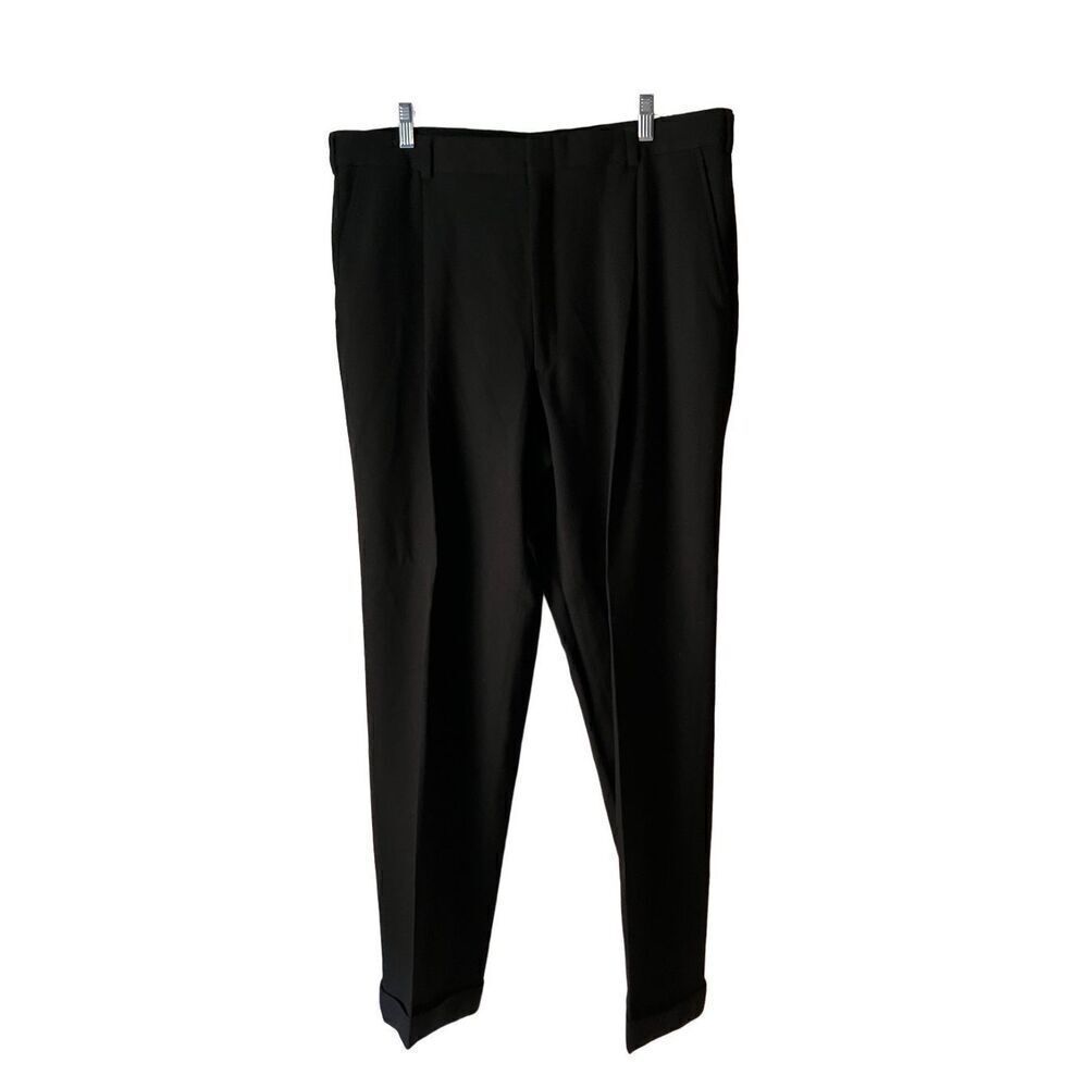 Perry Ellis Men’s Pleated & Cuffed Slacks 38/32.5
